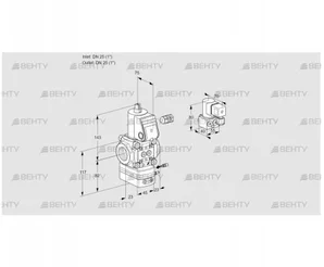 VAG125R/NWAE (88001763) Газовый клапан с регулятором соотношения Kromschroder