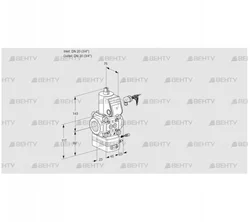 VAG120R/NWAE (88001424) Газовый клапан с регулятором соотношения Kromschroder