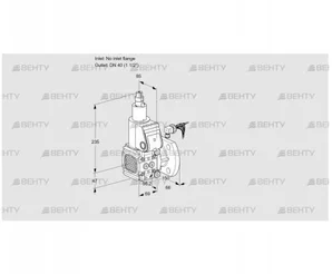 VAS2-/40F/LW (88020290) Газовый клапан Kromschroder