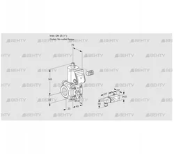 VAS125/-R/NW (88034614) Газовый клапан Kromschroder