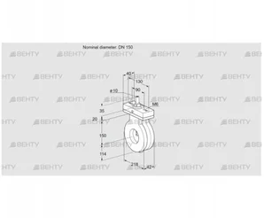 BVA150Z05F (88302728) Дроссельная заслонка Kromschroder