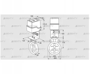 IDR200Z03D350AU/50-30H20E (88302931) Дроссельная заслонка Kromschroder