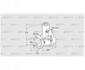 VG 40/33F10NT33 (85260160) Запорный газовый клапан Kromschroder