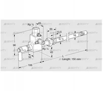 ZMI 16B150R (84230010) Пилотная горелка Kromschroder