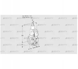 VAS2T40N/LKSR (88030599) Газовый клапан Kromschroder