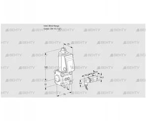 VAS1T-0/15N/NQ (88020084) Газовый клапан Kromschroder