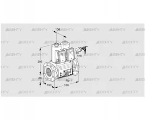 VCS780F05NNWRE/PPEP/PMMP (88205120) Сдвоенный газовый клапан Kromschroder
