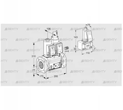 VCS665F05NLQGR3E/PPPP/PPZ- (88207819) Сдвоенный газовый клапан Kromschroder