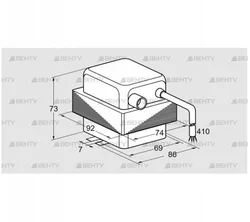 TZI 7-25/20W (84327455) Трансформатор розжига Kromschroder