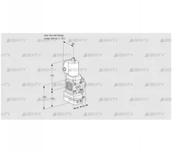 VAG2T-/40N/NWSLAA (88024435) Газовый клапан с регулятором соотношения Kromschroder