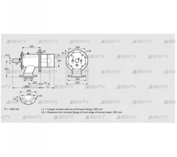 ZIO 200HM-400/335-(24)D (84277141) Газовая горелка Kromschroder