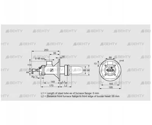 BICA 65RM-0/35-(71A)D (84099286) Газовая горелка Kromschroder