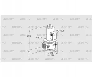 VR 40R01NQ33D (85247520) Воздушный электромагнитный клапан Kromschroder