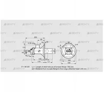 BIOA 65HM-300/235-(72)D (84022536) Газовая горелка Kromschroder