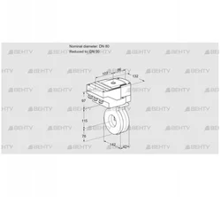 IBA80/50Z05/20-30W3TR10 (88301682) Дроссельная заслонка Kromschroder