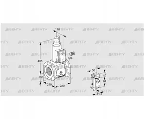 VAS8100F05LW3B/P2/PP (88207139) Газовый клапан Kromschroder