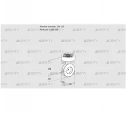 BVAF125/100Z05 (88300034) Дроссельная заслонка Kromschroder