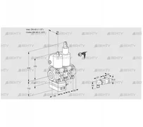 VCV2E40R/40R05VKLWL/PPPP/2-PP (88105322) Клапан с регулятором соотношения Kromschroder