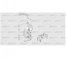 VAS1T25/-N/NQSR (88029352) Газовый клапан Kromschroder