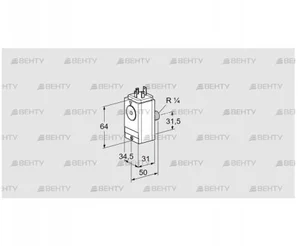 DG 110VC8D-5W (84448450) Датчик-реле давления газа Kromschroder