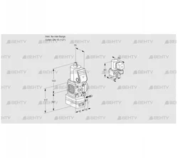 VAG1-/15R/NWBE (88033141) Газовый клапан с регулятором соотношения Kromschroder