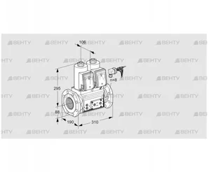 VCS780F05NNWRE/PPPP/PPPP (88207954) Сдвоенный газовый клапан Kromschroder