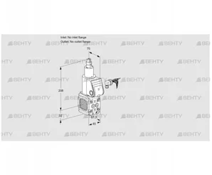 VAS1-/LQ (88032605) Газовый клапан Kromschroder