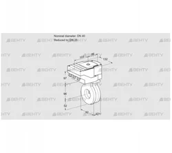 IBG40/25Z05/20-15W3E (88302459) Дроссельная заслонка Kromschroder