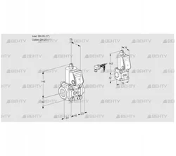 VAS1E25R/25R05NWR/PP/ZS (88107254) Газовый клапан Kromschroder