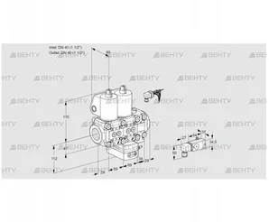 VCG2E40R/40R05NGEVWL/PPPP/PP2- (88107661) Клапан с регулятором соотношения Kromschroder