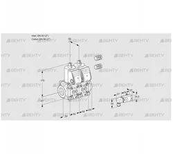 VCS2E50R/50R05NNWR3/2--4/PP2- (88101014) Сдвоенный газовый клапан Kromschroder