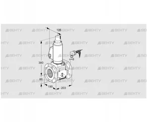 VAS780F05LWGLB/PP/PP (88204162) Газовый клапан Kromschroder