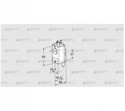 DG 150VC4-5W (84448480) Датчик-реле давления газа Kromschroder