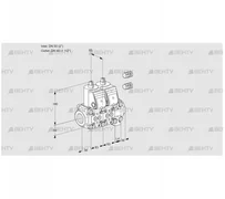 VCS3E50R/40R05NNVWR3/PPPP/PPPP (88106110) Сдвоенный газовый клапан Kromschroder