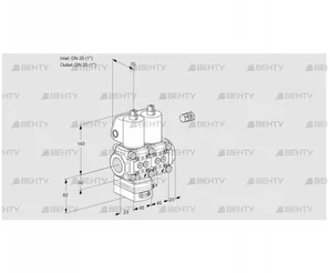 VCD1E25R/25R05D-50NWL/PPPP/PPPP (88104507) Регулятор давления Kromschroder