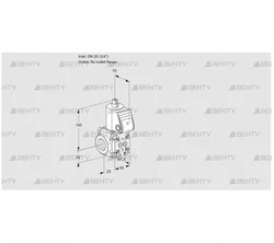 VAS120/-R/NW (88007014) Газовый клапан Kromschroder