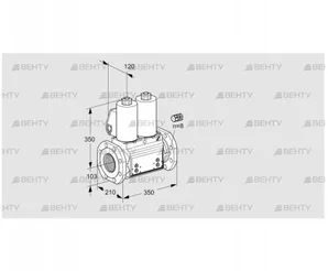 VCS8100F05NNKL3B/PPPP/PPPP (88207098) Сдвоенный газовый клапан Kromschroder