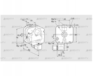 DG 6UG-9K2 (84447002) Датчик-реле давления газа Kromschroder