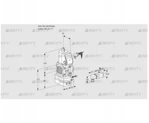 VAG1-/25R/NWAE (88028699) Газовый клапан с регулятором соотношения Kromschroder