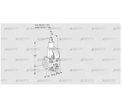 VAS2T40N/LQ (88034174) Газовый клапан Kromschroder