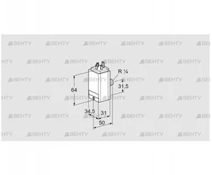 DG 15C8D-5W (84448150) Датчик-реле давления газа Kromschroder