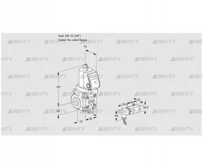 VAS1T10/-N/NKGR (88028578) Газовый клапан Kromschroder