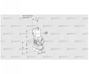 VAD1-/25R/NYGL-50A (88027487) Газовый клапан с регулятором давления Kromschroder