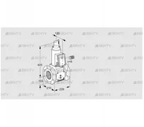 VAS8100F05LW3B/PP/PP (88204918) Газовый клапан Kromschroder