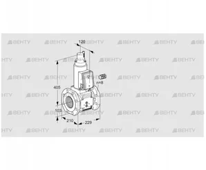 VAS8100F05LW3B/PP/PP (88204918) Газовый клапан Kromschroder