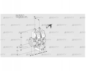 VCG2E25R/40R05NGNKR/PPPP/PPPP (88102799) Клапан с регулятором соотношения Kromschroder