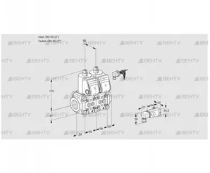 VCS2E50R/50R05NNKR/PPPP/4-PP (88100856) Сдвоенный газовый клапан Kromschroder