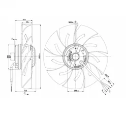 Осевой вентилятор ebmpapst A2E250AM0612