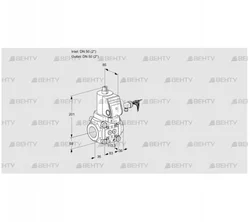 VAS350R/NWSR (88004823) Газовый клапан Kromschroder