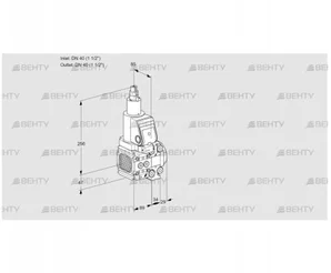 VAS2T40N/40N05FLVQSR/PP/PP (88101219) Газовый клапан Kromschroder